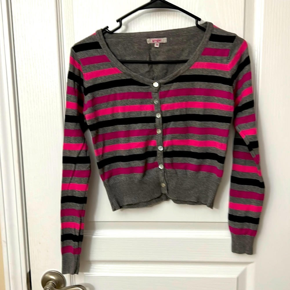 Multicolored sweater crop top Size 4-6